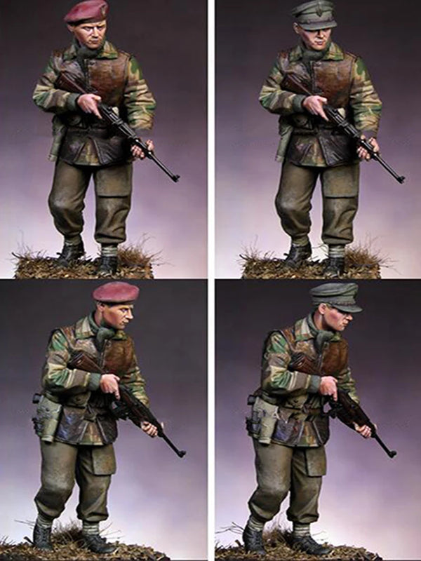 120mm WWII British Commando, Resin Model Figure Kit, Unassembled and Unpainted