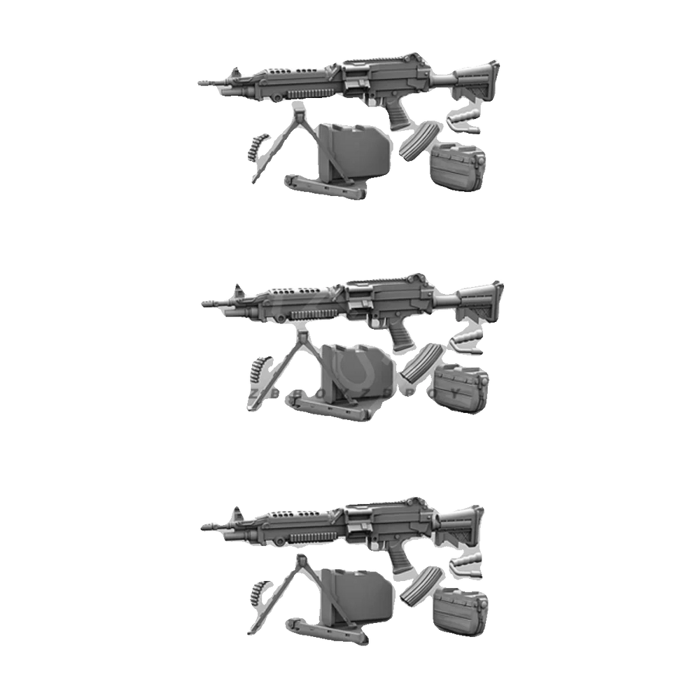 1/35 Modern Tactical Rifles & Ammunition, Resin Model Accessory Kit, Unpainted