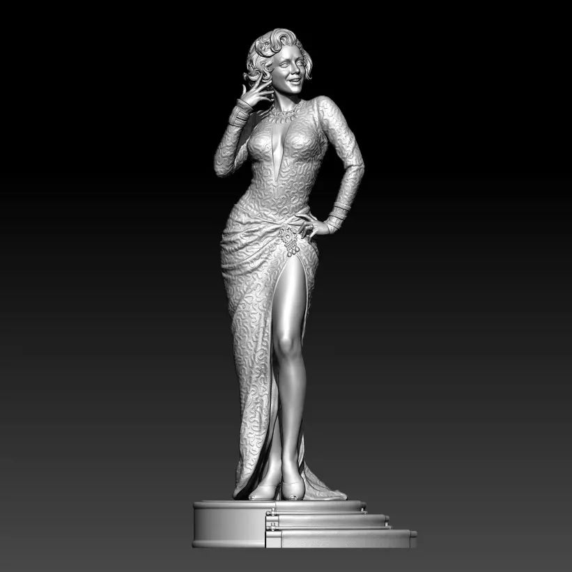 75mm Marilyn Monroe, Resin Model Figure Kit, Unassembled and Unpainted
