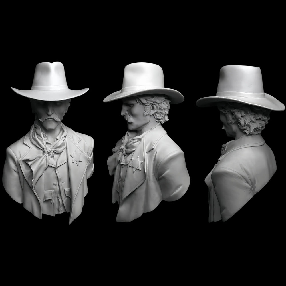 85mm American Civil War Gentleman, Resin Model Bust Kit, Unassembled and Unpainted