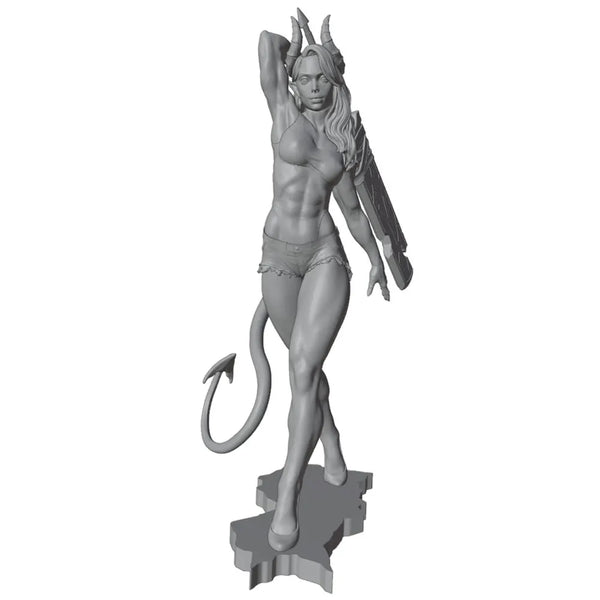 1/24 Female Orc Warrior, Resin Model Figure Kit, Fantasy Theme, Unassembled and Unpainted