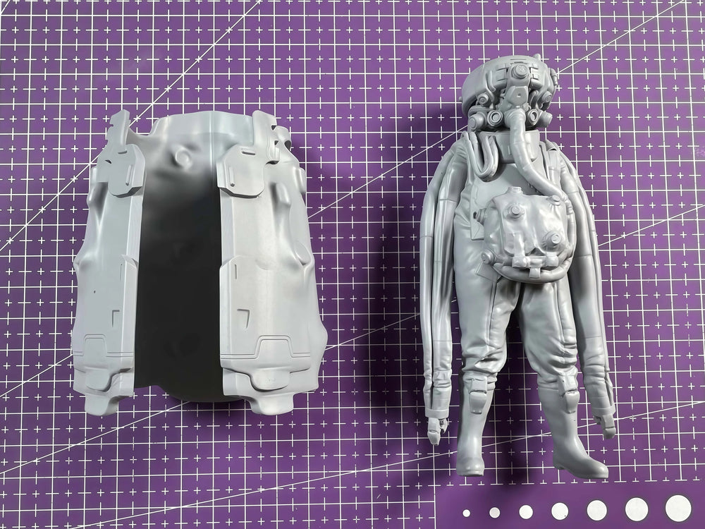 1/16 Biochemical Infantry Leader, Resin Model Figure Kit, Sci-Fi Theme, Unassembled and Unpainted