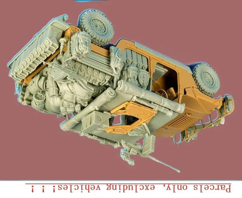 1/35 WWII Jeep Stowage Equipment, Resin Model Accessory Kit, Unpainted