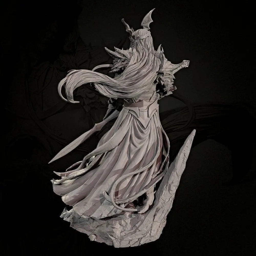 75mm Deepsea Sorceress, Resin Model Figure Kit, Fantasy Theme, Unassembled and Unpainted