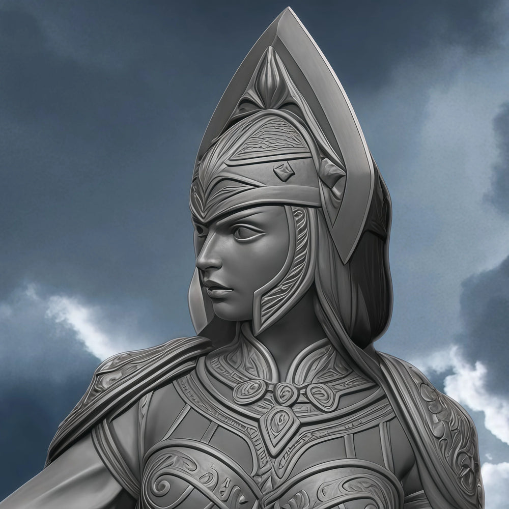 1/22 Female Warrior, Resin Model Figure Kit, Fantasy Theme, Unassembled and Unpainted