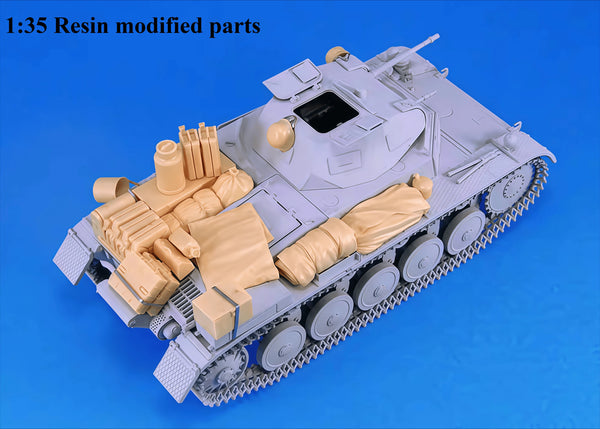 1/35 Tank Modification Parts, Resin Model Vehicle Kit, Military Theme, Unassembled and Unpainted