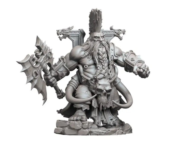 1/24 Grimdark Chaos Warriors, 5 Figures, Resin Model Figure Kit, Fantasy Theme, Unassembled and Unpainted