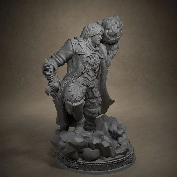 70mm Wizard Dorian, Resin Model Figure Kit, Fantasy Theme, Unassembled and Unpainted