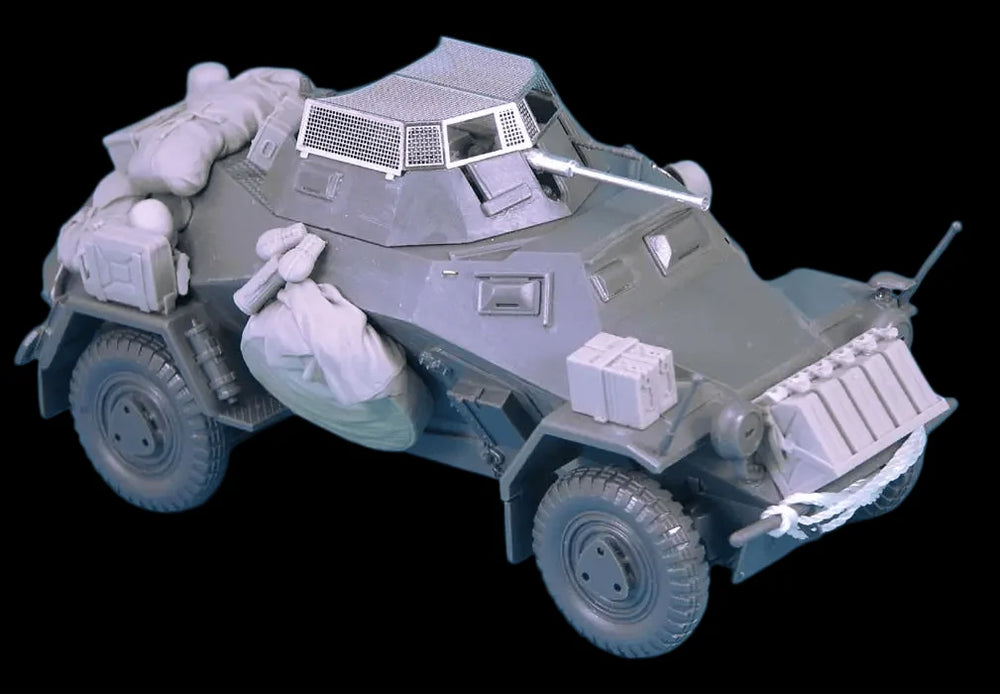 1/35 WWII German Sdkfz.222, Resin Model Vehicle Kit, Unassembled and Unpainted