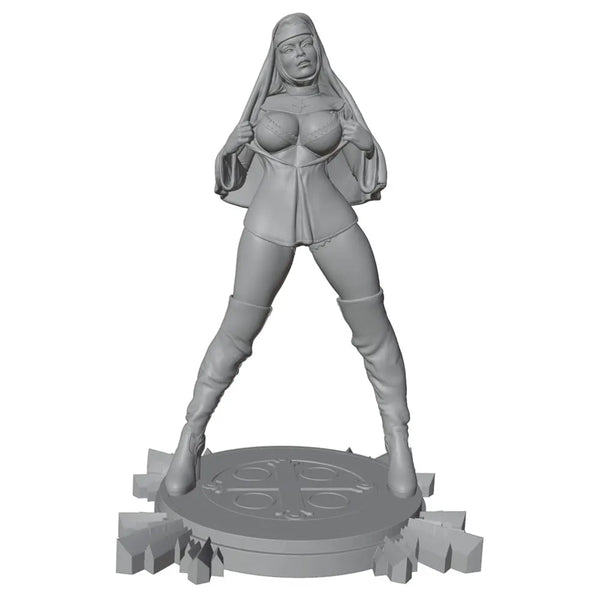 75mm Adult Female with Cloak, Resin Model Figure Kit, Unassembled and Unpainted