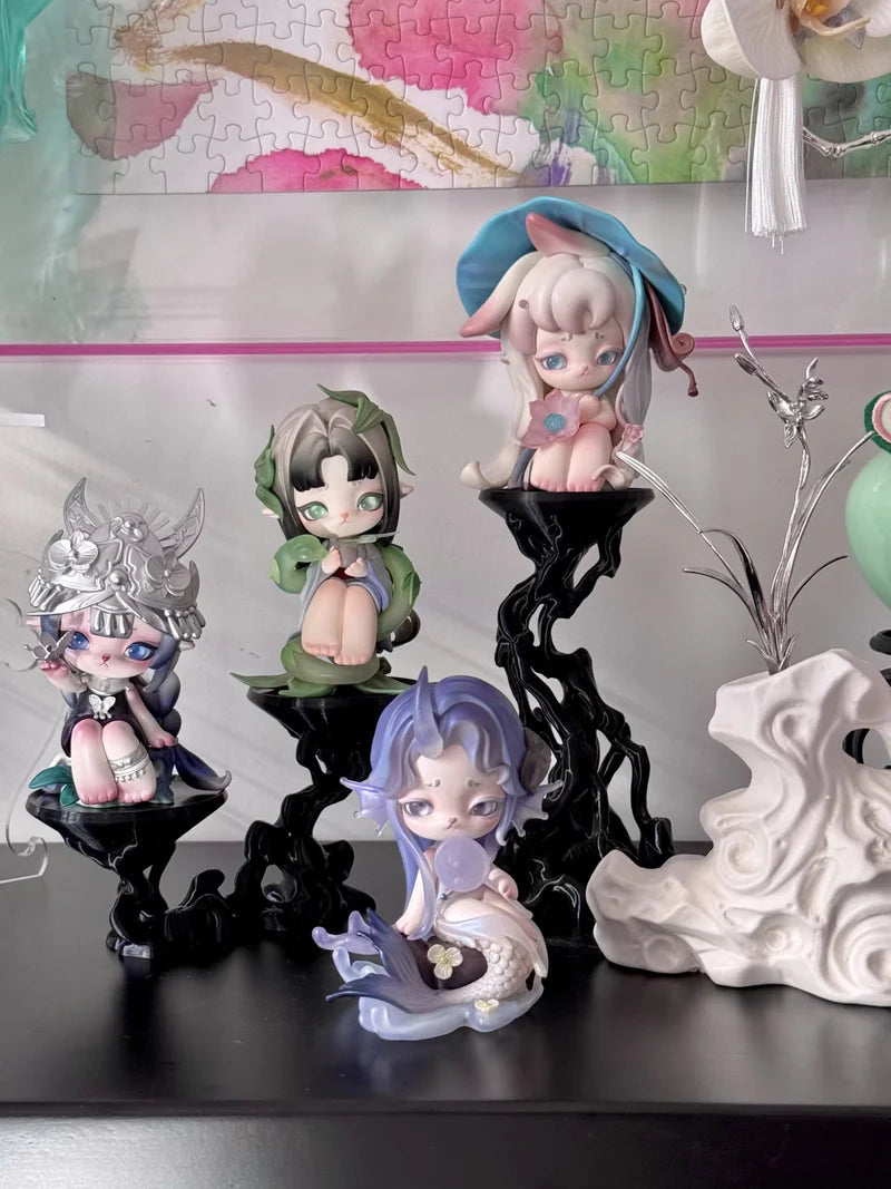 Seasonal Whisper Chibi, Resin Model Figure Kit, Anime Theme, Unassembled and Unpainted