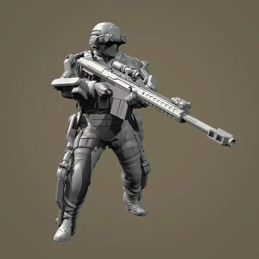 50mm Modern Special Forces Anti-armor Operator, Resin Model Figure Kit, Unassembled and Unpainted