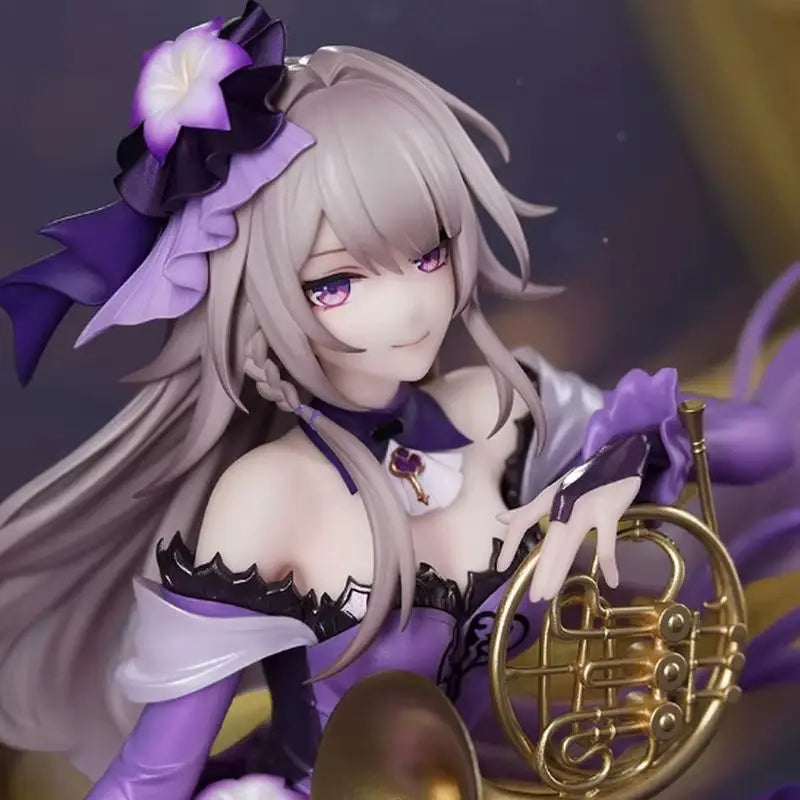 1/8 Character in Purple Dress, Resin Model Figure Kit, Anime Theme, Unassembled and Unpainted