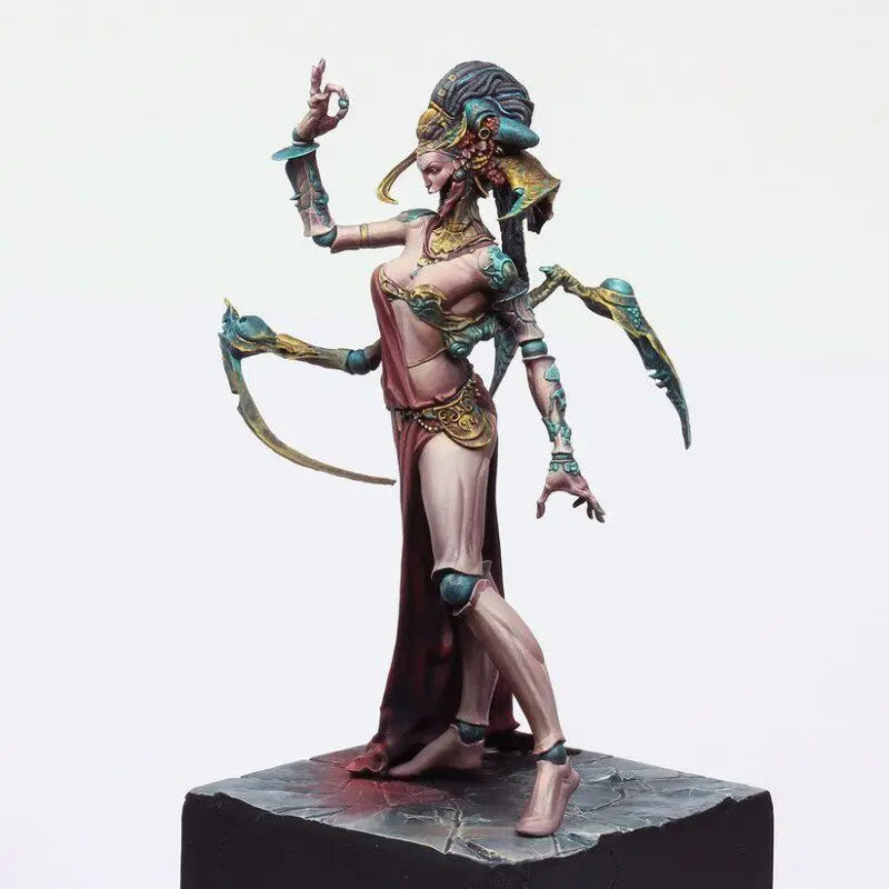 Void Queen Fantasy Warrior, Resin Model Figure Kit, Fantasy Theme, Unassembled and Unpainted
