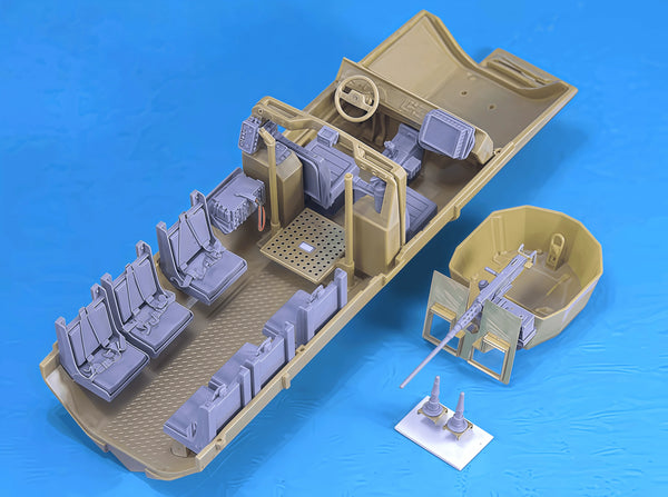 1/35 Modern RG-31 Anti-Mine Armored Vehicle, Resin Model Vehicle Kit, Unassembled and Unpainted