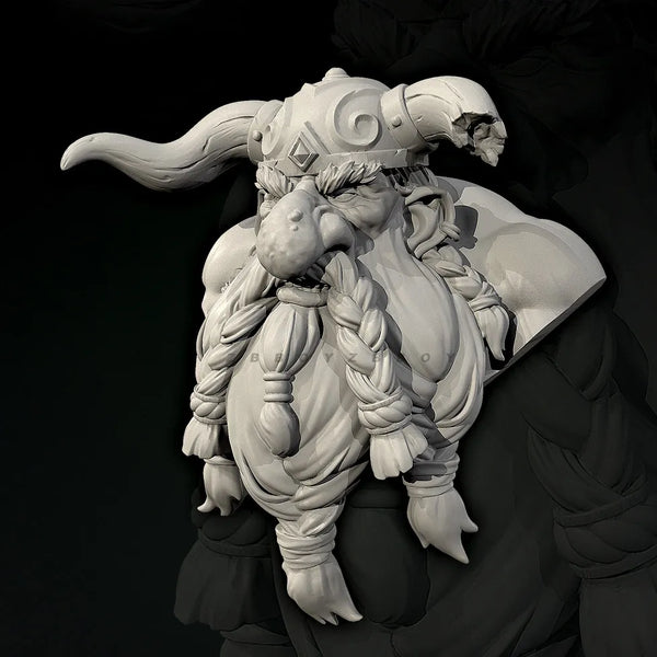 75mm Creature, Resin Model Bust Kit, Fantasy Theme, Unassembled and Unpainted