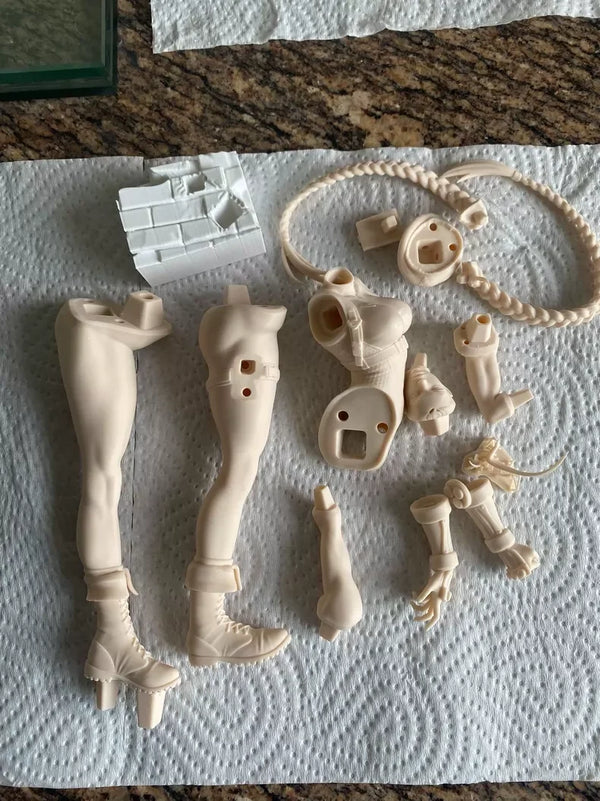 240mm Female Warrior, Resin Model Figure Kit, Fantasy Theme, Unassembled and Unpainted