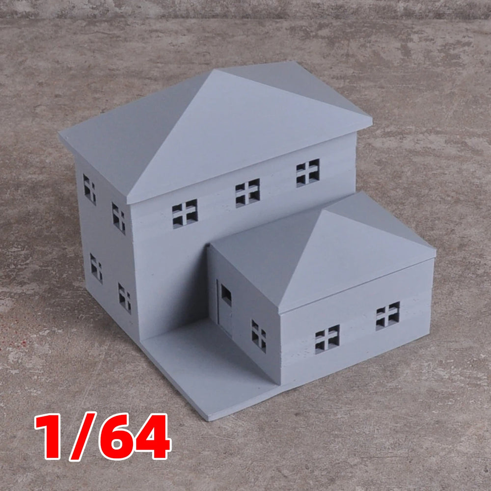 1/64 European Residential Cottage, Resin Model Terrain Kit, Historical Theme, Unpainted