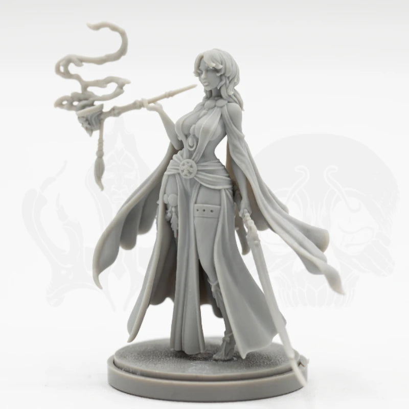 30mm Dark Fantasy Sorceress, Resin Model Figure Kit, Fantasy Theme, Unassembled and Unpainted