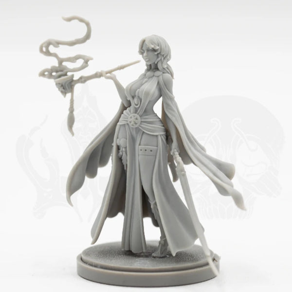 30mm Dark Fantasy Sorceress, Resin Model Figure Kit, Fantasy Theme, Unassembled and Unpainted