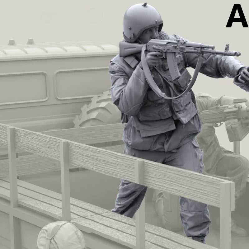 1/16 Modern Russian Tactical Breach Team, 5 Figures, Resin Model Figure Kit, Unassembled and Unpainted