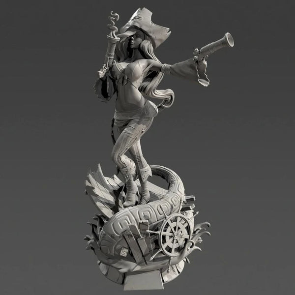 110mm Bounty Hunter, Resin Model Figure Kit, Fantasy Theme, Unassembled and Unpainted