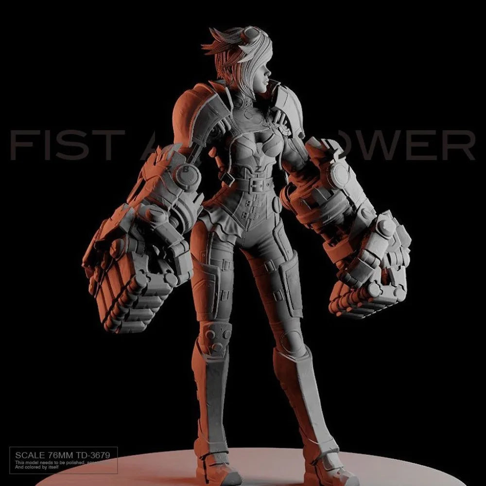 Modern Mechanized Armored Soldier, Resin Model Figure Kit, Unassembled and Unpainted
