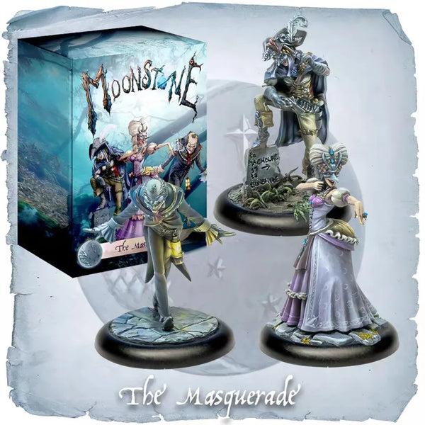 Masquerade Gothic Fantasy, 8 Figures, Resin Model Figure Kit, Fantasy Theme, Unassembled and Unpainted