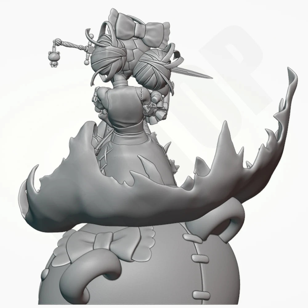 1/16 Ollie VTuber, Resin Model Figure Kit, Anime Theme, Unassembled and Unpainted