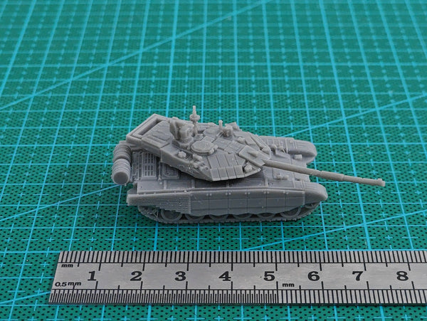 1/144 Modern T-90AM Main Battle Tank, Resin Model Vehicle Kit, Unassembled and Unpainted
