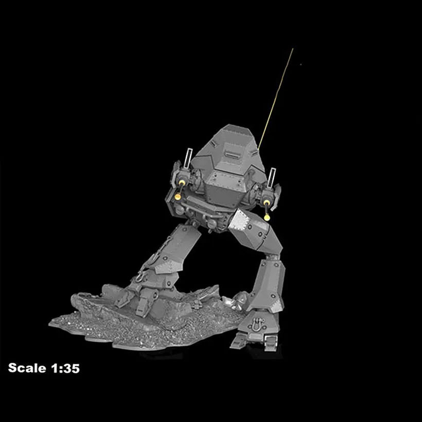 1/35 Mecha Combat Suit, Resin Model Mecha Kit, Sci-Fi Theme, Unassembled and Unpainted