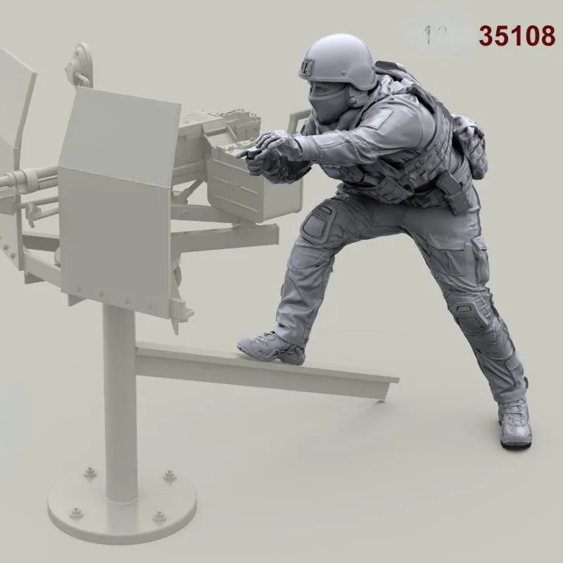 1/35 Modern Russian SSO Soldier, Resin Model Figure Kit, Unassembled and Unpainted
