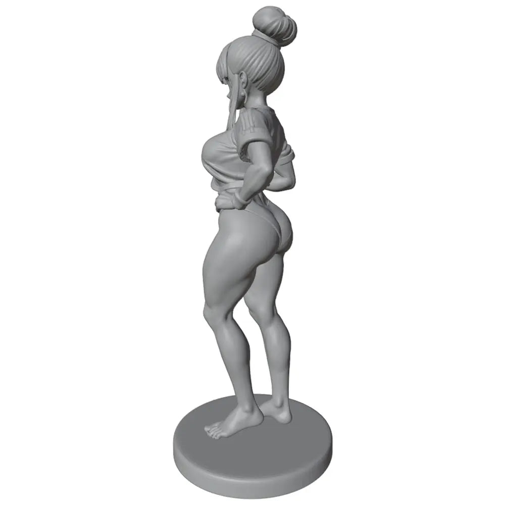 1/24 Anime Pin-up Female in Bodysuit Hand on Hip, Resin Model Figure Kit, Unassembled and Unpainted