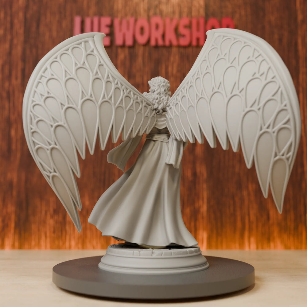 75mm Female Aasimar Angel, Resin Model Figure Kit, Fantasy Theme, Unassembled and Unpainted