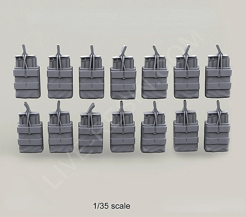 1/35 Ammunition & Weapon Accessories, Resin Model Accessory Kit, Military Theme, Unpainted