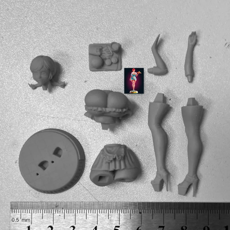 1/24 Diner Waitress, Resin Model Figure Kit, Historical Theme, Unassembled and Unpainted