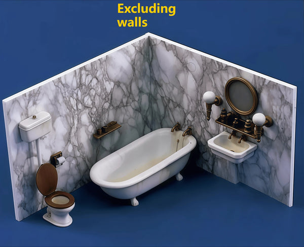 1/35 Modern Bathroom, Resin Model Terrain Kit, Unpainted