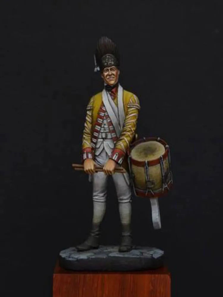 54mm American Civil War Drummer, Resin Model Figure Kit, Unassembled and Unpainted