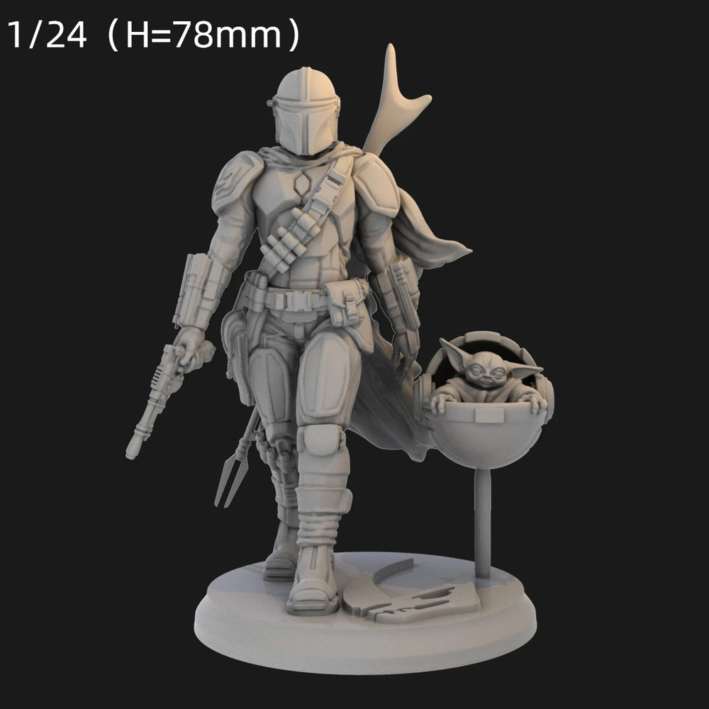 1/12 Alien Mech Warrior, Resin Model Figure Kit, Sci-Fi Theme, Unassembled and Unpainted