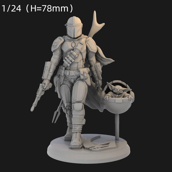1/12 Alien Mech Warrior, Resin Model Figure Kit, Sci-Fi Theme, Unassembled and Unpainted