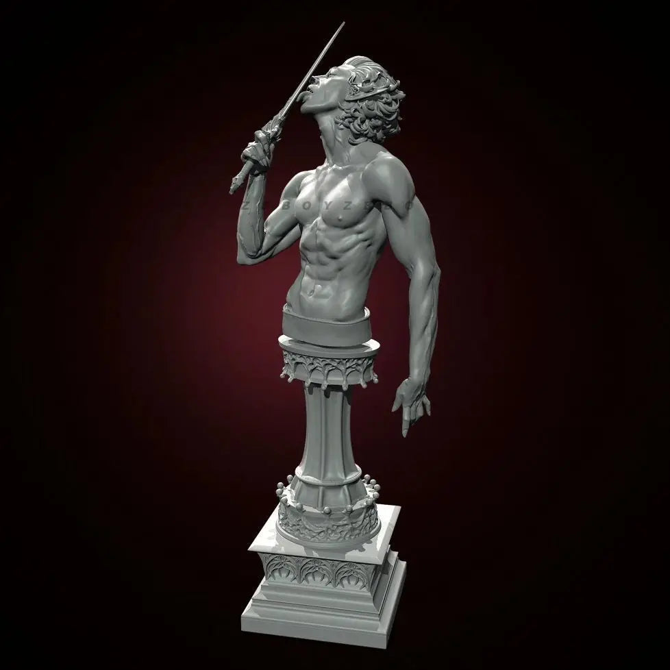90mm Classical Male Torso, Resin Model Bust Kit, Unassembled and Unpainted