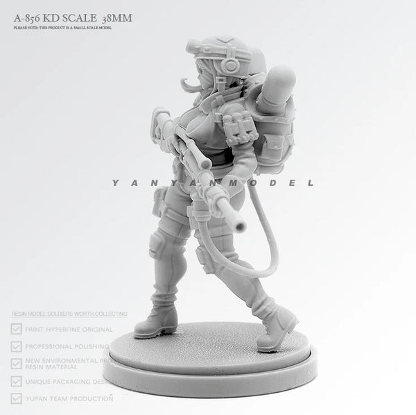 38mm Anime Pilot, Resin Model Figure Kit, Anime Theme, Unassembled and Unpainted