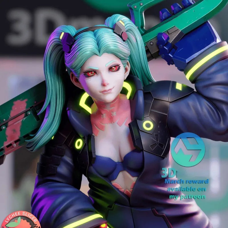 Cyberpunk Female Warrior — 1/24 Resin Figure