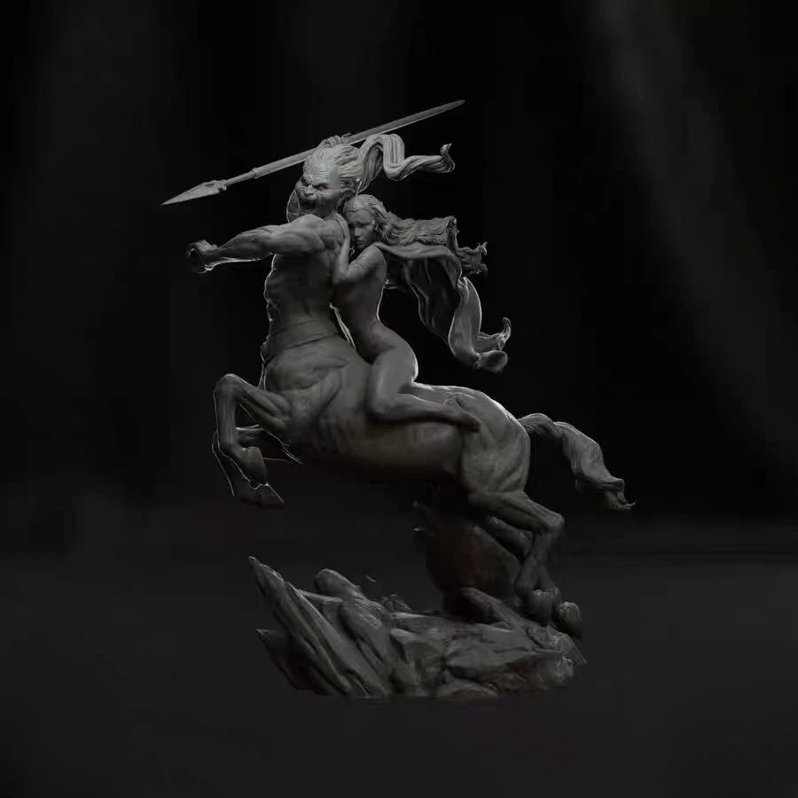 1/24 Mounted Knight Warrior, Resin Model Figure Kit, Fantasy Theme, Unassembled and Unpainted