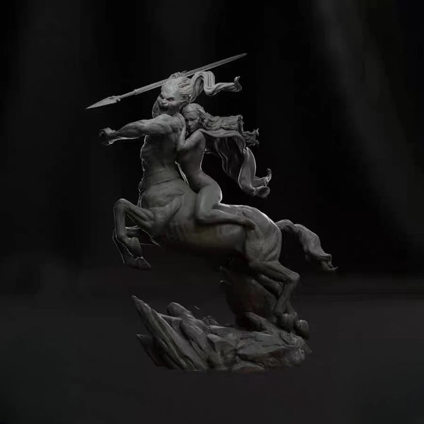 1/24 Mounted Knight Warrior, Resin Model Figure Kit, Fantasy Theme, Unassembled and Unpainted
