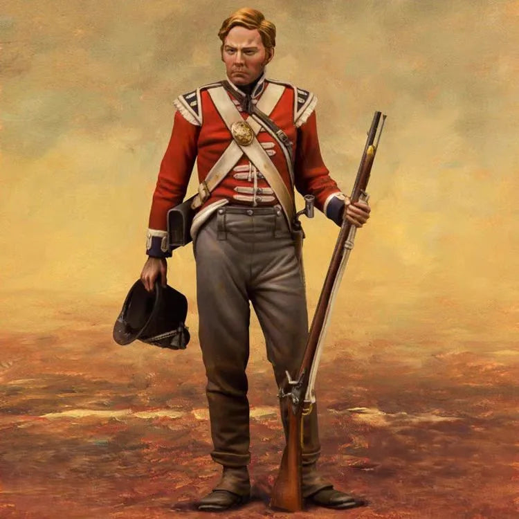 1/24 Napoleonic British Officer, Resin Model Figure Kit, Unassembled and Unpainted