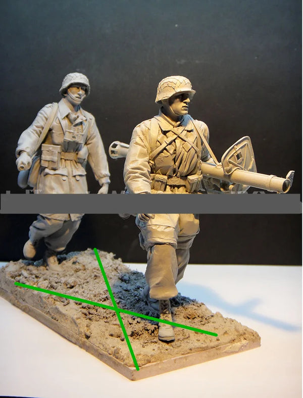 1/16 WWII British Soldiers, 6 Figures, Resin Model Figure Kit, Unassembled and Unpainted