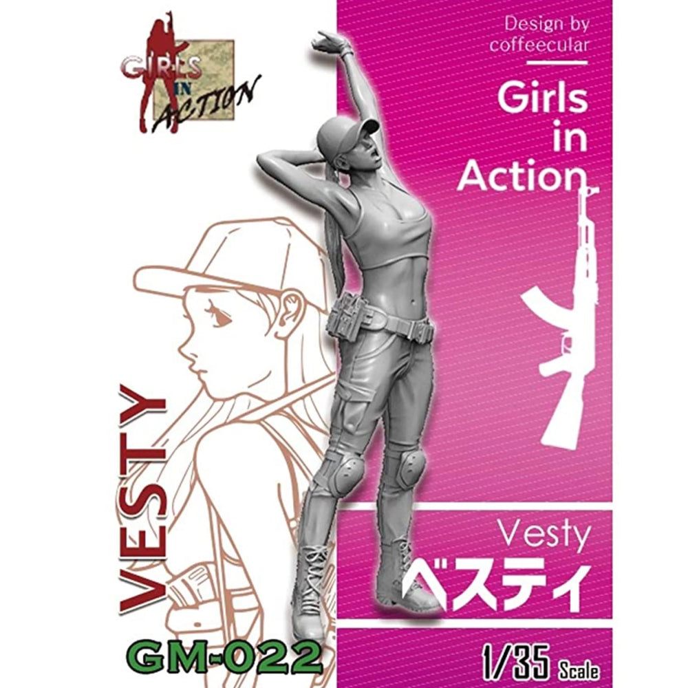 1/35 Modern Tactical Operator Cropped Tank Raising Arm, Resin Model Figure Kit, Unassembled and Unpainted