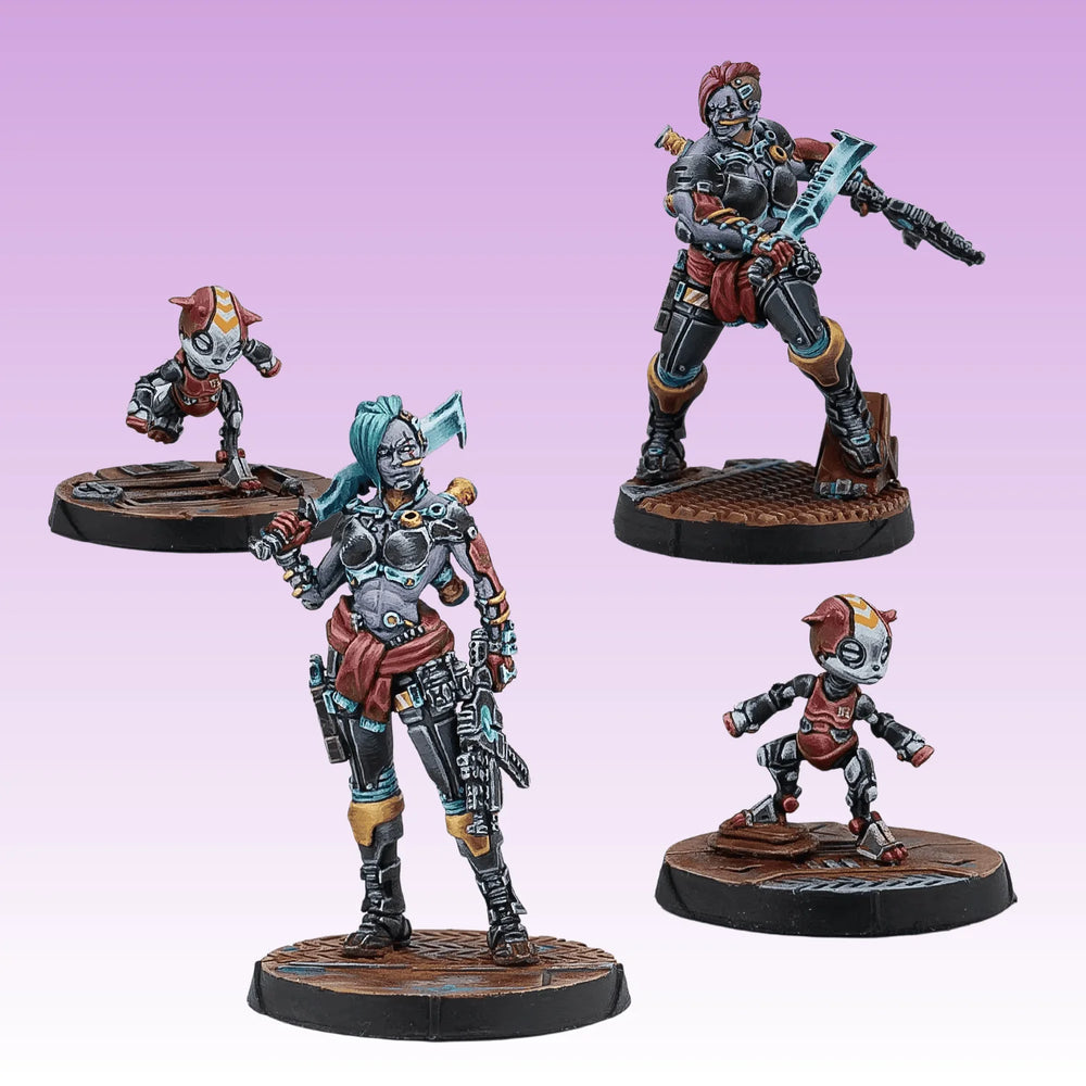 Cyberpunk Nomad Soldiers — Resin Figure Set