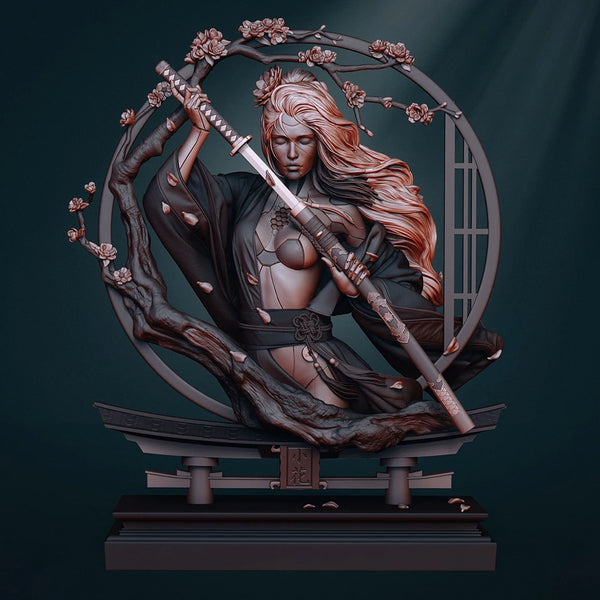 Female Warrior Sorceress, Resin Model Figure Kit, Fantasy Theme, Unassembled and Unpainted